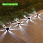 6led outdoor solar ground light for path lawn image