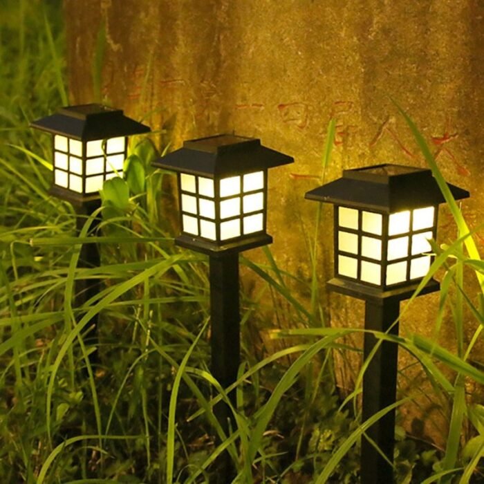 outdoor led solar lights waterproof lawn lamps image