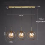 cognac smoky gray clear glass ball led image
