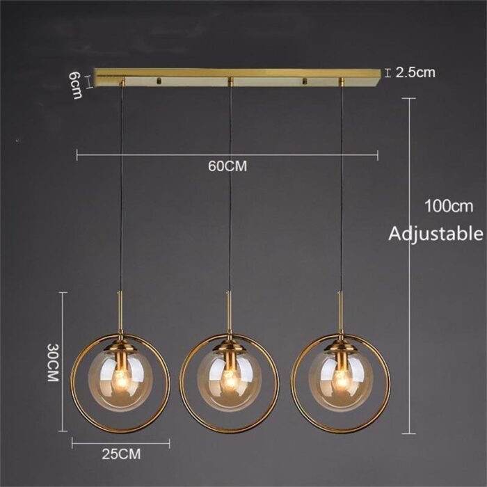 cognac smoky gray clear glass ball led image