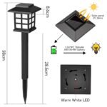 outdoor led solar lights waterproof lawn lamps image