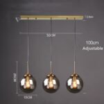 cognac smoky gray clear glass ball led image