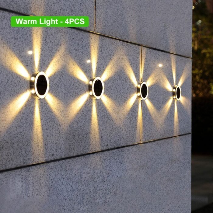 6led outdoor solar ground light for path lawn image