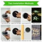 6led outdoor solar ground light for path lawn image