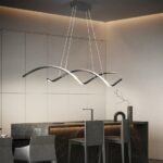 modern led pendant lights for living image