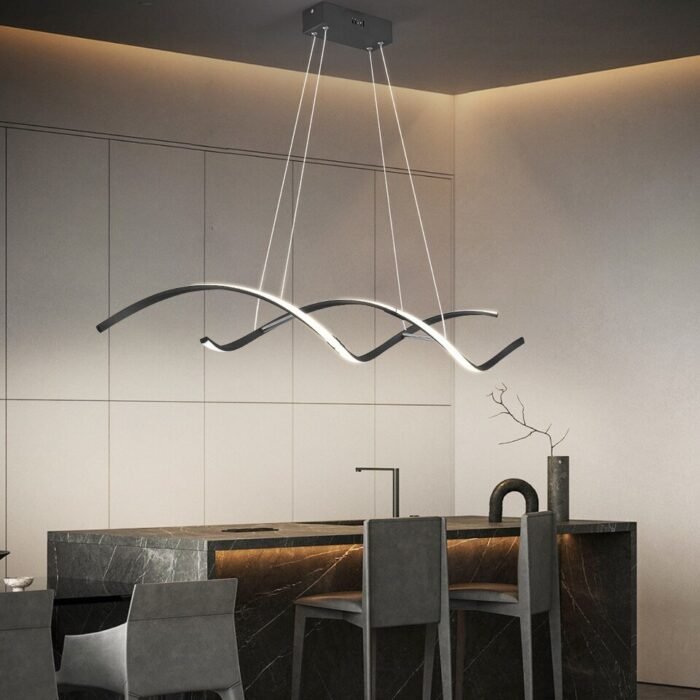 modern led pendant lights for living image