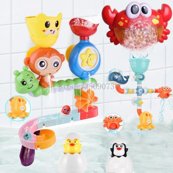 bath toy baby water game faucet shower rubber image