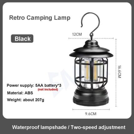 new portable camping retro lamp usb rechargeable image