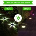 6led outdoor solar ground light for path lawn image