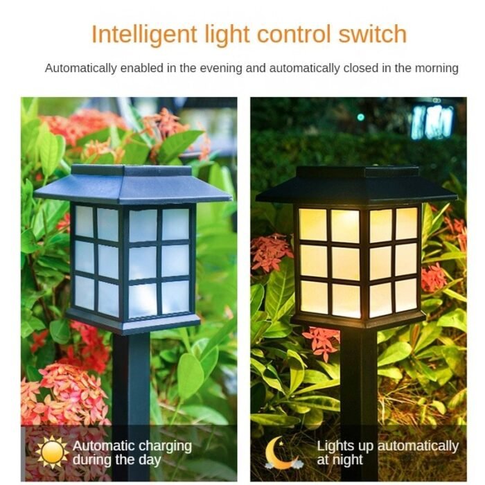 outdoor led solar lights waterproof lawn lamps image