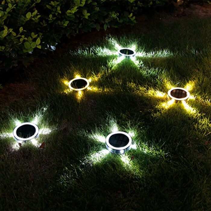 6led outdoor solar ground light for path lawn image