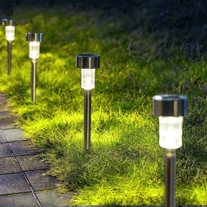 12pack solar garden light outdoor solar powered image