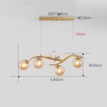 cognac smoky gray clear glass ball led image