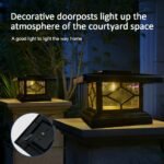 outdoor post light ip65 waterproof solar image