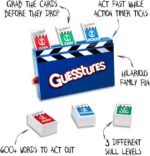 hasbro gaming guesstures game charades game for 4 or more players family party game for ages 8 and up pack image