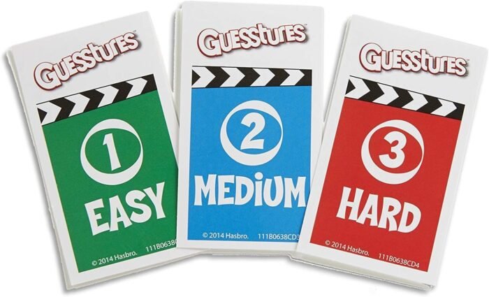 hasbro gaming guesstures game charades game for 4 or more players family party game for ages 8 and up pack image