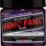 MANIC PANIC Semi Permanent Hair Color Plum, 4 Oz