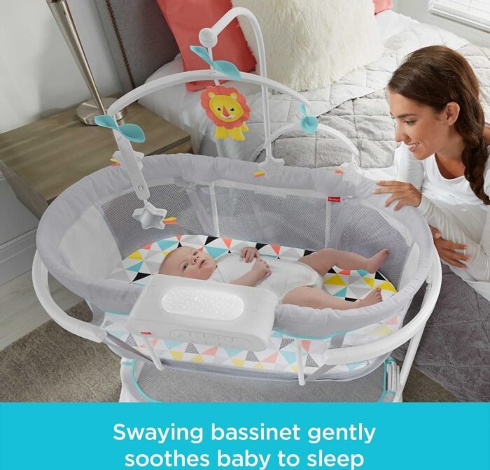 fisher price soothing motions bassinet windmill image