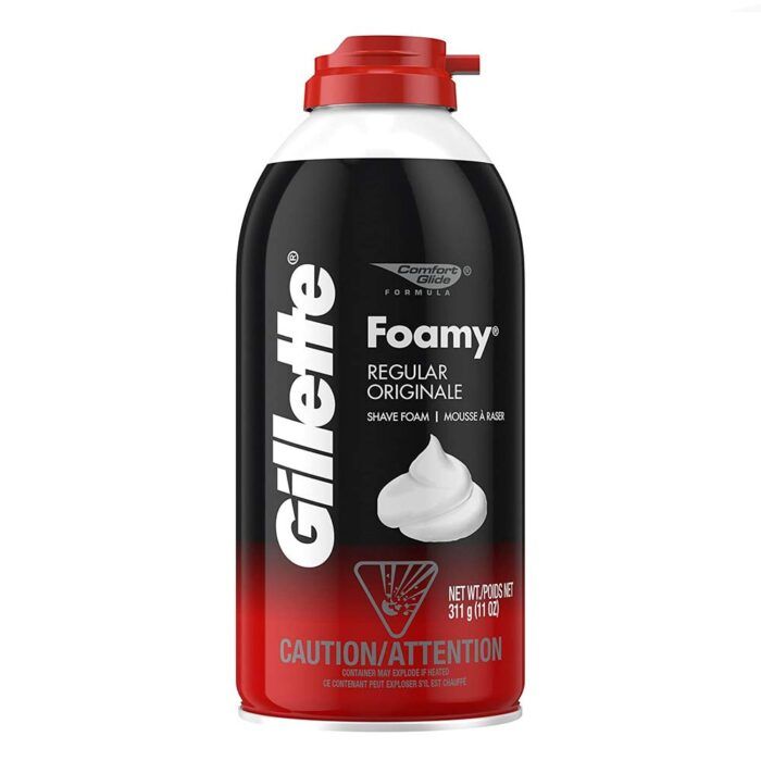 Gillette Foamy Regular Shaving Cream 11 oz (Pack of 6) - Image 1
