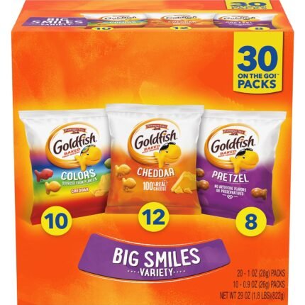 Goldfish Crackers Big Smiles Variety Pack, 30 Ct