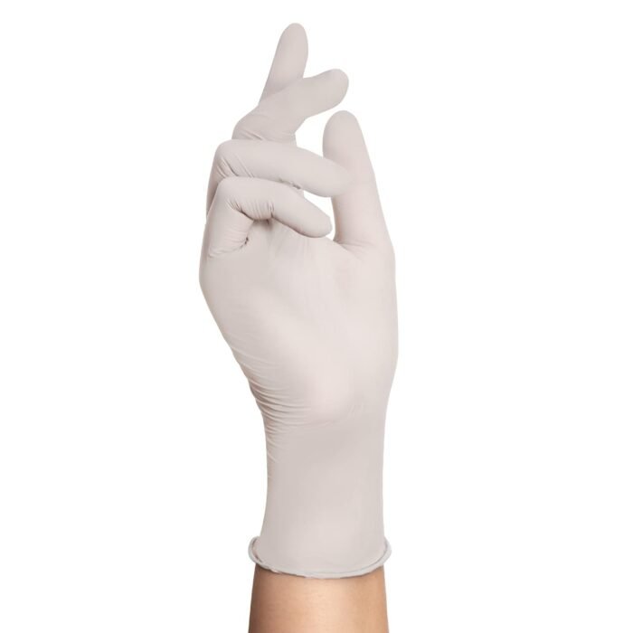 halyard sterling nitrile exam gloves powder free gray m image