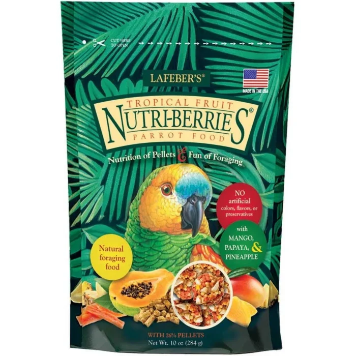 lafeber tropical fruit nutri berries parrot food image
