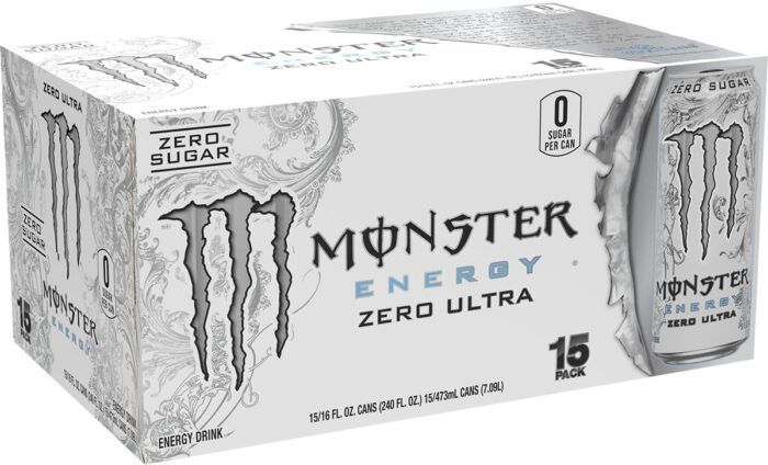 Monster Energy Zero Ultra, Sugar Free Energy Drink, 16 Ounce (Pack of 15) - Image 2