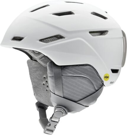 Smith Mirage Helmet for Women – Adult Snowsports Helmet with MIPS Technology + Zonal Koroyd Coverage – Lightweight Protection for Skiing & Snowboarding– Matte White, Large