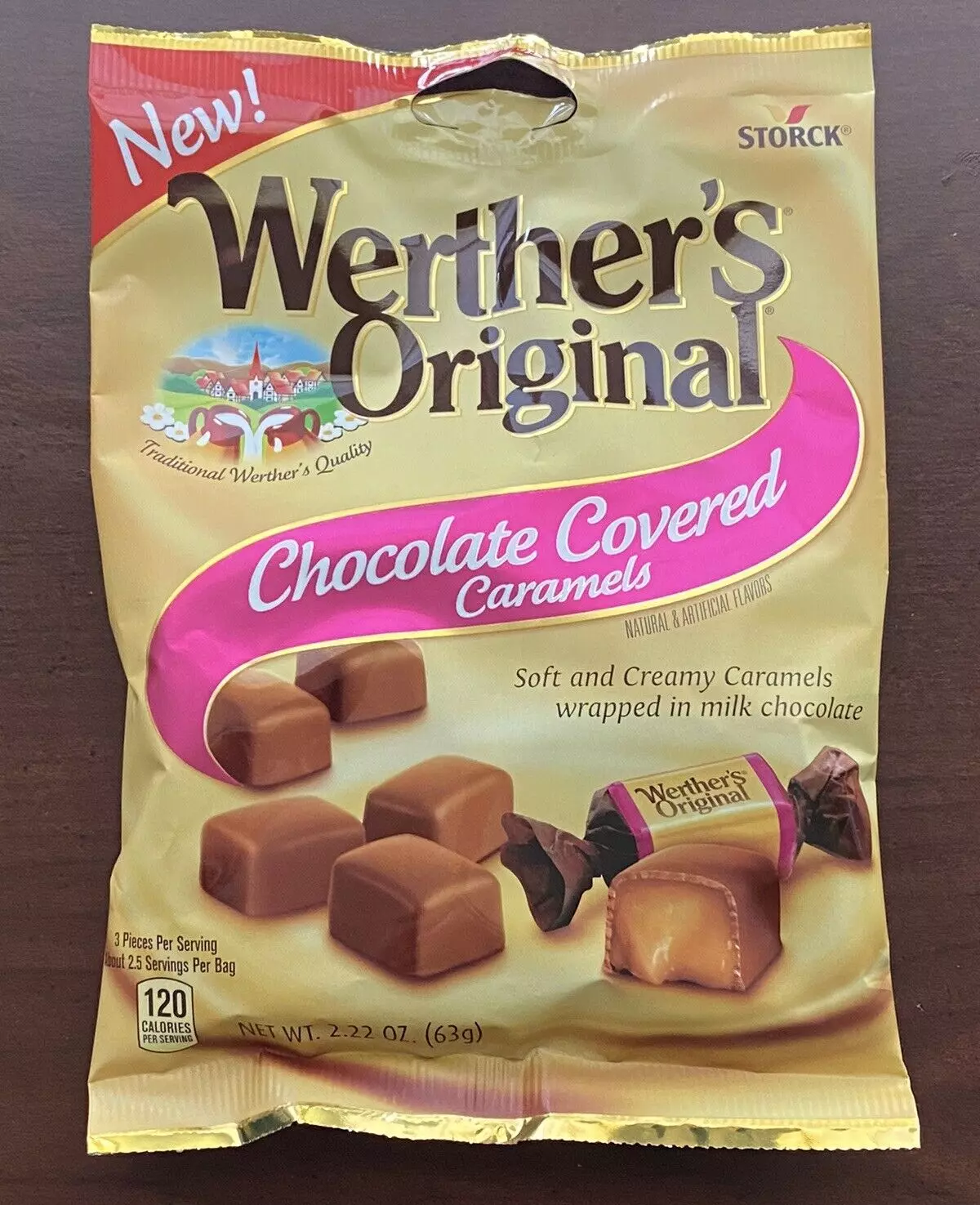 werther's original chocolate-covered caramels pack image