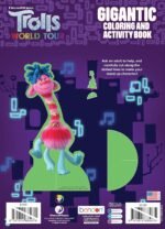 trolls dream works world tour 192 page coloring and activity book with stickers bendon image