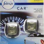 Febreze Car Air Fresheners, New Car Scent, Vent Clips, 2 Ct