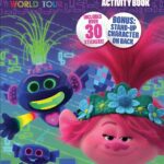 Trolls DreamWorks World Tour 192-Page Coloring and Activity Book with Stickers 47362, Bendon