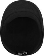 kangol 507 seamless wool flat hatfor women and men black large cap image