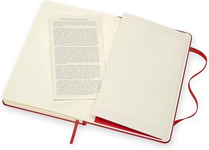 moleskine hard cover large scarlet red 104 pages art sketchbook image