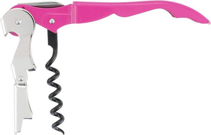 TrueTap Pink Double-Hinged Corkscrew with Foil Cutter - Image 5
