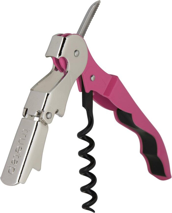 TrueTap Pink Double-Hinged Corkscrew with Foil Cutter - Image 9