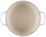 le creuset enameled cast iron signature round dutch oven 4.5 qt meringue image