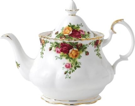 royal albert old country roses teapot image