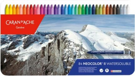 caran d ache classic neocolor ii 84 colors water soluble pastels image