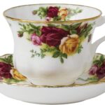 old country roses teacup & saucer set 6.5 oz image