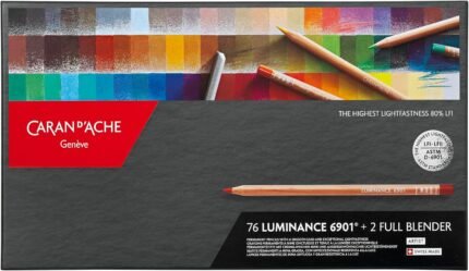 caran d ache luminace 6901 colored pencil set 76 art image