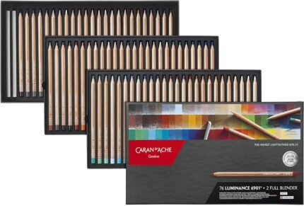 caran d ache luminace 6901 colored pencil set 76 art image