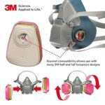 3m p100 respirator cartridge filter 1 pair image