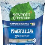 seventh generation dishwasher detergent packs 45 tablets pack image