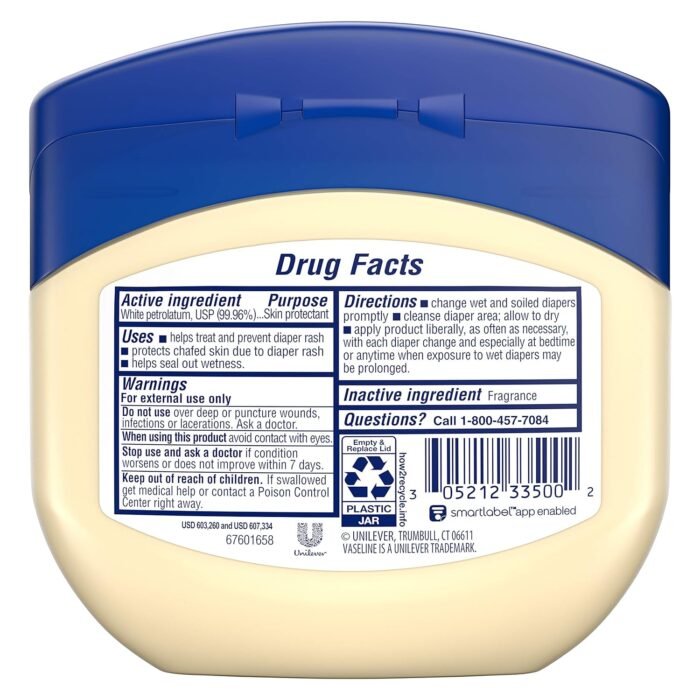 vaseline 100% pure petroleum jelly 13 oz image