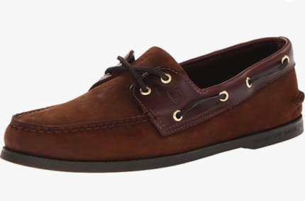 sperry mens footwear 2 eye boat shoe brown buck 8.5 image