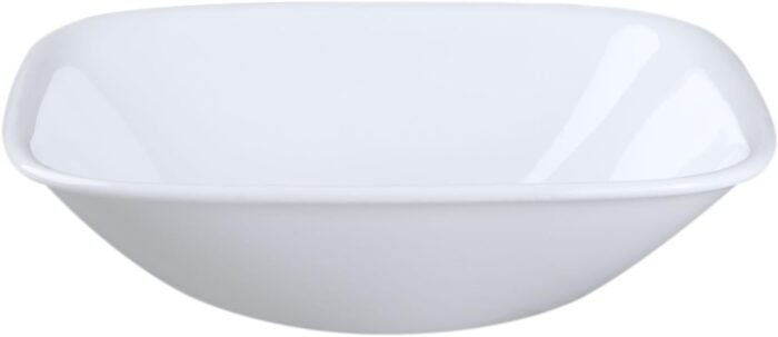 corelle square pure white 10 oz soup cereal bowl image