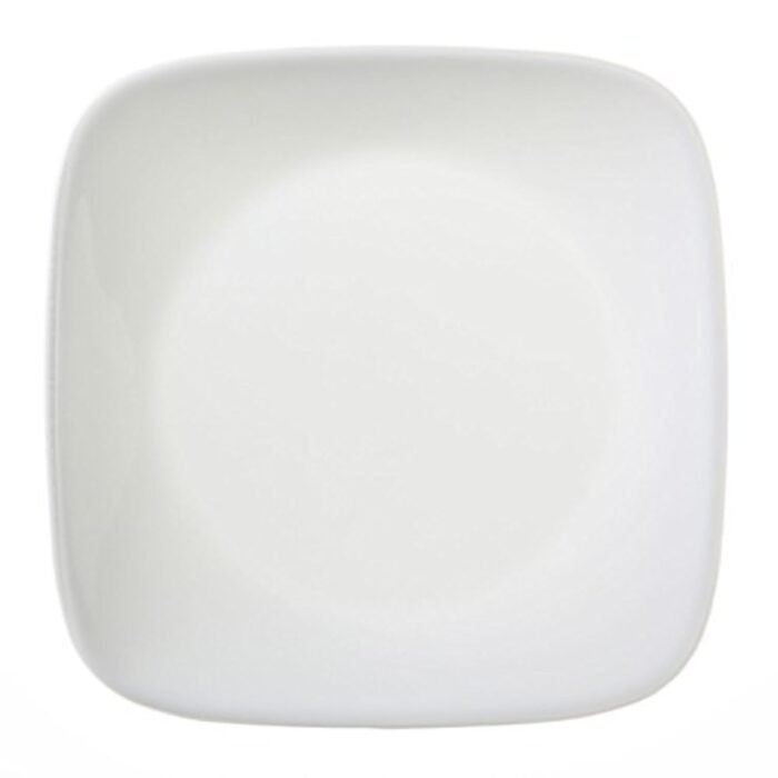 corelle square pure white 6-1 2 plate