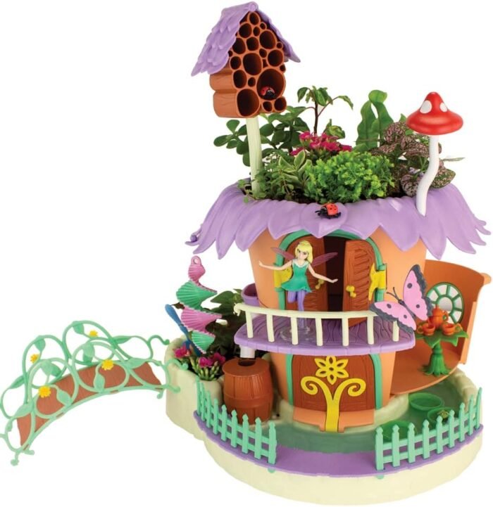 my fairy garden nature cottage toy figurine and plant kit