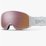 smith 4d mag s goggles with chromapop lens white chunky knit everyday rose gold mirror lens image